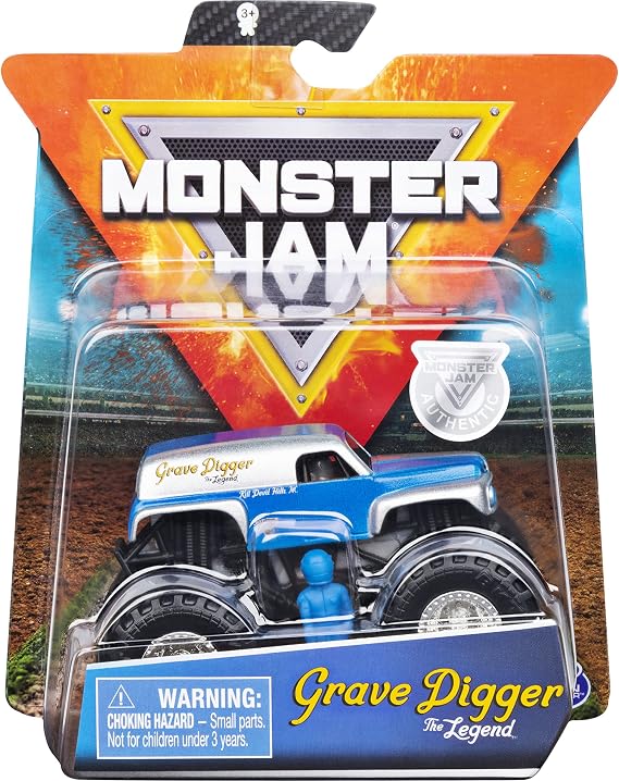 Monster Jam MNJ VHC SPk GraveDiggerTheLegnd UPCX GML, 6054811, Multi-Colour