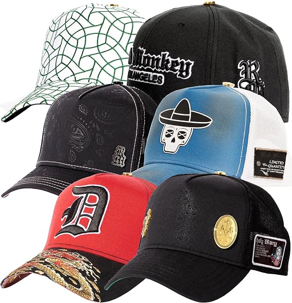 Red Monkey Designs unisex-adult Red Monkey Limited Edition Unisex Fashion Trucker Cap Hats