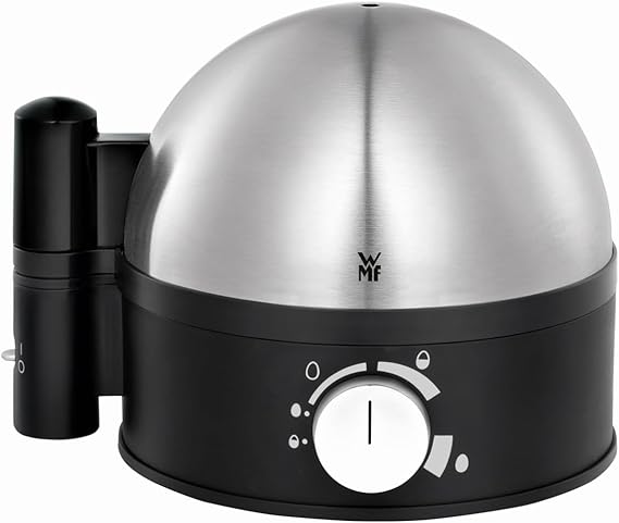 WMF Stelio Yumurta Pişirme Makinesi, Paslanmaz Çelik, 1–7 Yumurta Kapasiteli, Az, Orta ve Tam Pişirme Ayarlı, Kolay Pişirme Derecesi Ayarı, 380 W, Ölçü Kabı ve Yumurta Delici Dahil