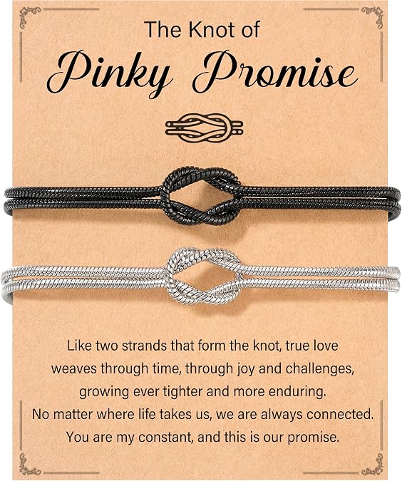 Tarsus Matching Couples Bracelets Forever Love Knot Relationship Jewelry | Couples Gifts for Boyfriend Girlfriend Him Her Husband Wife on Anniversary Christmas Valentines Birthday