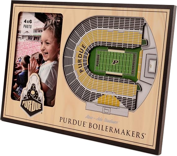 YouTheFan NCAA Officially-licensed 3D Stadium Picture Frame - perfect stadium replica - add 4 x 6 photo - made of multiple layers - ready to hang or display
