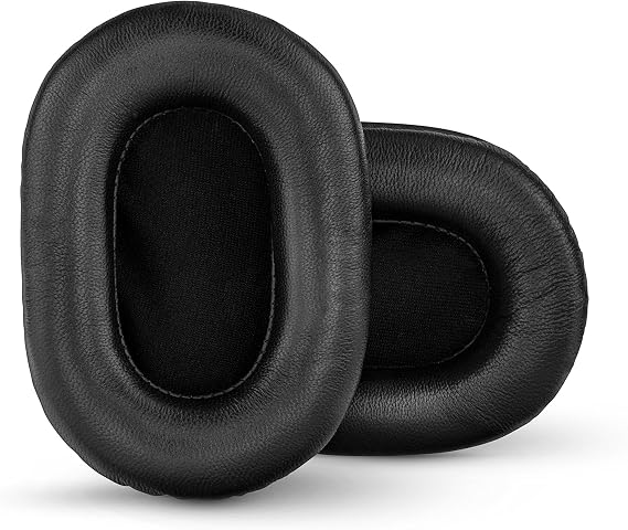 BRAINWAVZ Sheepskin Leather Replacement Ear Pads for Sony MDR 7506, V6 &CD900ST with Premium Memory Foam Earpads & Suitable for Other On Ear Headphones