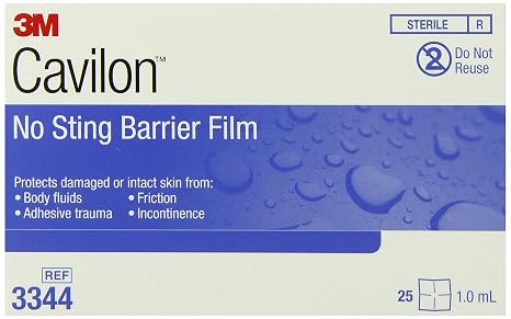 3MTM CavilonTM No Sting Barrier Film 3344, 1ML 30/Carton, 4 Cartons/Case