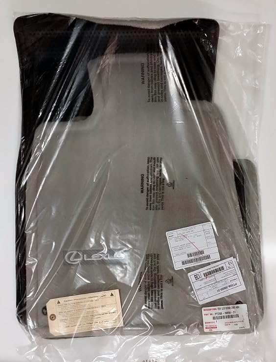 Toyota Genuine Parts PT208-30050-31 OEM Lexus GS RWD Ash Carpet Floor Mat Set