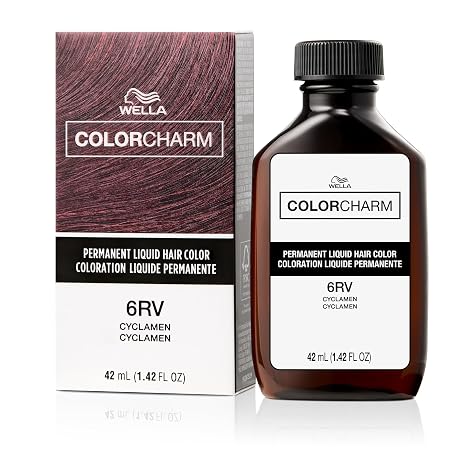 COLORCHARM Permanent Liquid Hair Color for Gray Coverage, Red