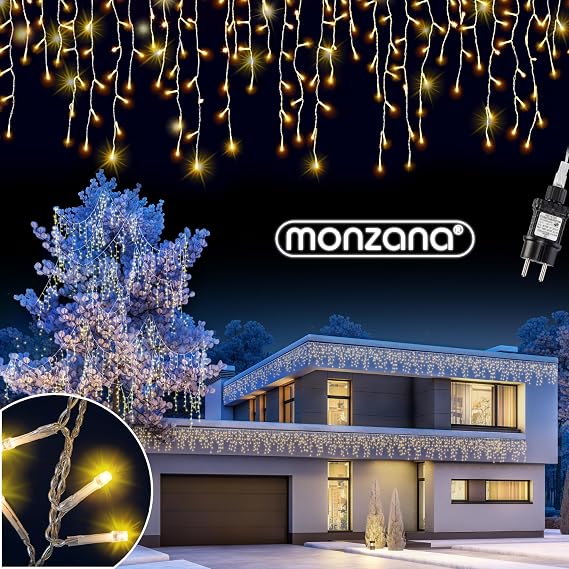 Deuba LED rain light chain light net light curtain lighting outdoor indoor [Energy Class A]