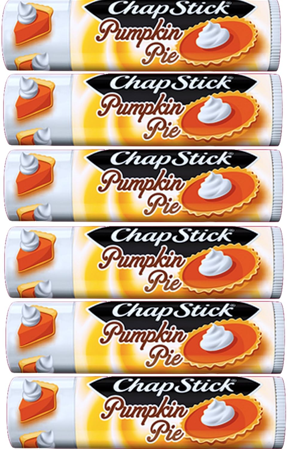 Chapstick Ultimate Collection Pack of 6 Gift Set Variations Includes Chap Stick Aloha Coconut,Candy Cane, Cake Batter, Strawberry, Moisturizer Original, Pumpkin Pie Pack of 6 Pumpkin Pie Chapstick