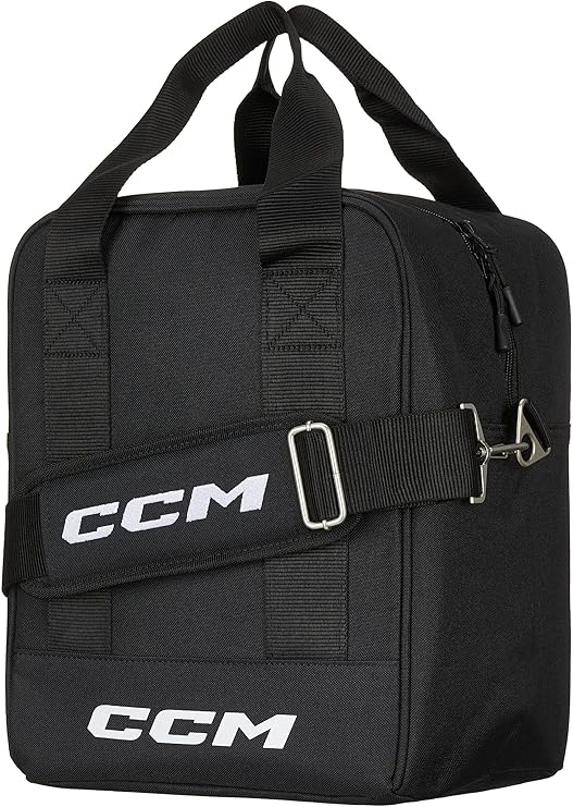 CCM Deluxe Hockey Puck Bag, Black - Holds up to 60 pucks