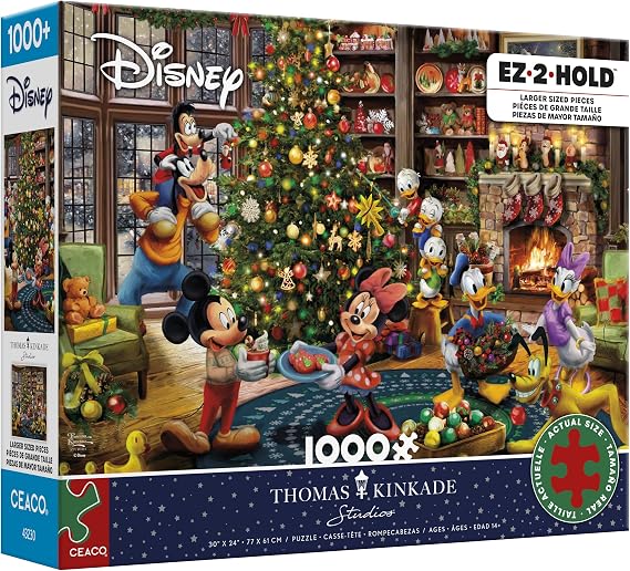 Ceaco - Thomas Kinkade Disney - Mickey & Minnie - 1000 Large Piece Puzzle