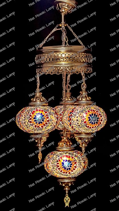 Mosaic Chandelier,Mosaic Lamp,Turkish Lamp,Moroccan Lantern,Arabian Lantern