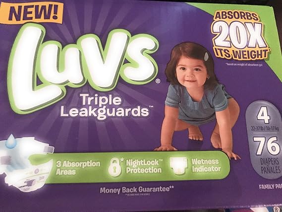 Luvs Diapers Size 4 76 Count