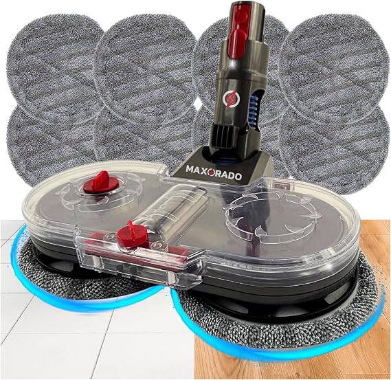 Compatible with Dyson Mop Attachment Mop + 10 Pads V7 V8 V10 V11 V15 Floor Nozzle Foot Mop and Vacuum