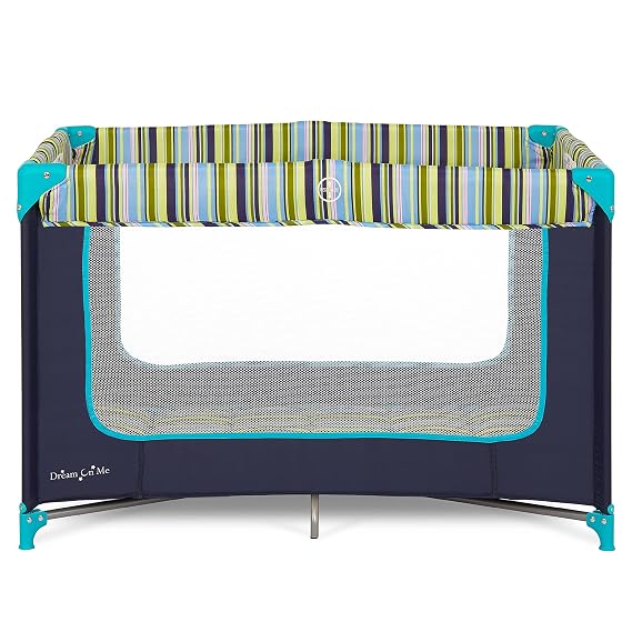 Dream On Me Zodiak Portable Playard, Compact for Travel, Carry Bag, Navy