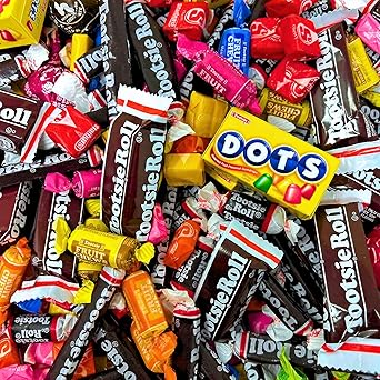 Bulk American Candy Party Mix 3 LB Assortment of Tootsie Rolls Starburst Dots and Tootsie Pops Individually Wrapped Fruity Treats Perfect for Sharing (48 Oz)