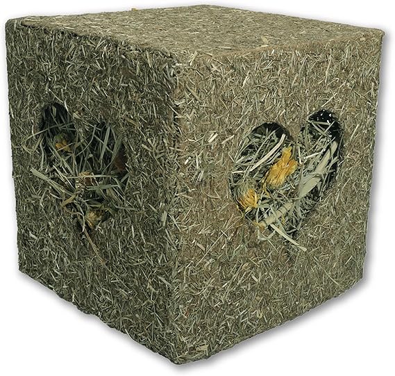 Rosewood Naturals I Love Hay Forage Cube, Treat & Toy for Small Animals, Large