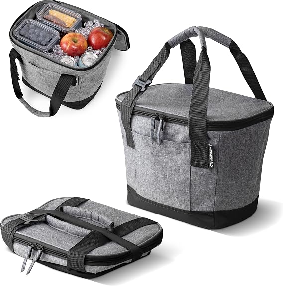 Collapsible Tahoe Cooler - 18 Can [2.0], Heather Gray/Black
