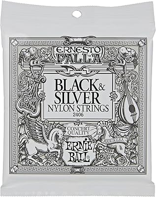 Ernie Ball 2403 Ernesto Palla Nylon Clear and Silver Classical Tie On Set