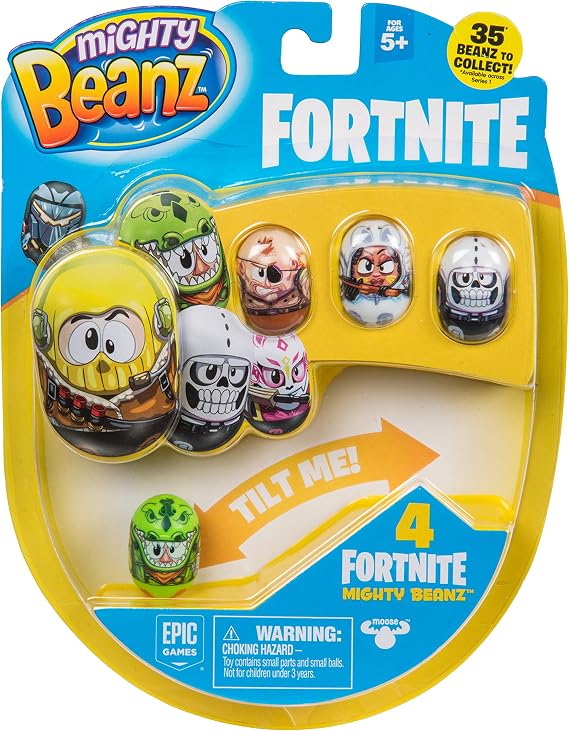 MIGHTY BEANZ, Fortnite 4 Pack (Styles May Vary) Toy, 1"