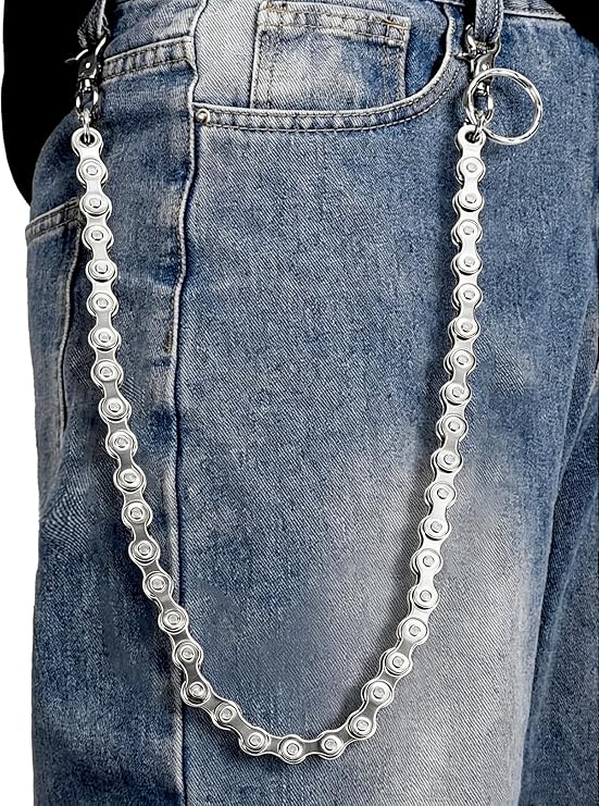 ZEKEE Wallet Chain Pants Chain Hip Hop Punk Jeans Chain KeyChain for Women Men - Goth Accessories