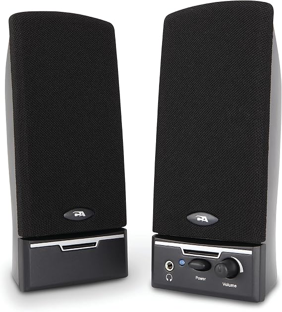 Cyber Acoustics CA-2014 2.0 Computer Speakers, 4W, Stereo Sound