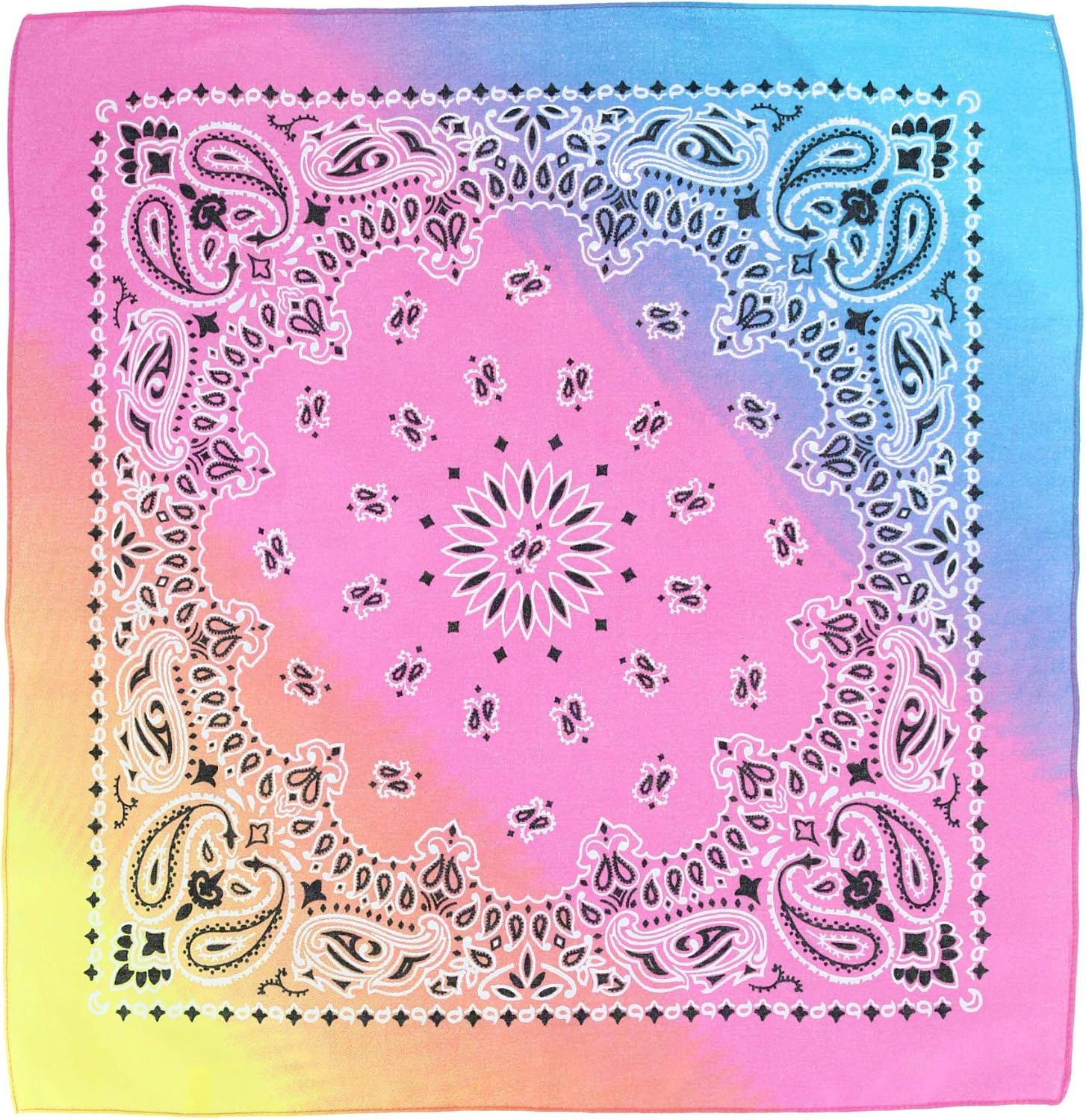 CTM® Pastel Ombre Paisley Print Bandana