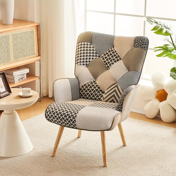 Accent Chair, Living Room Chair, Modern High Back Armchair