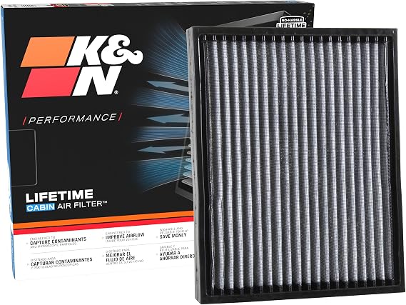 K&N LIFETIME Cabin Air Filter: Washable, Clean Air for your Cabin, VF2049