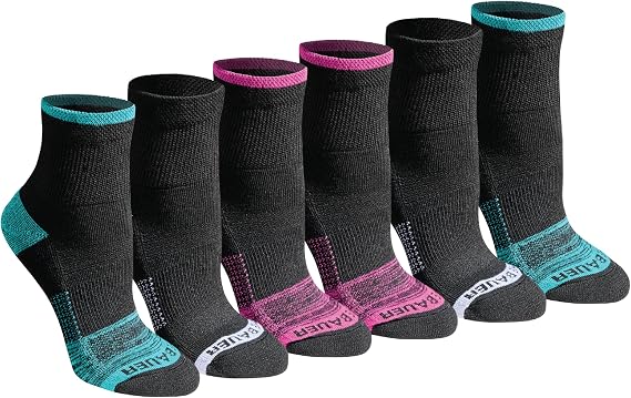 Eddie Bauer Women's Dura Dri Moisture Control 6-pair Quarter Socks