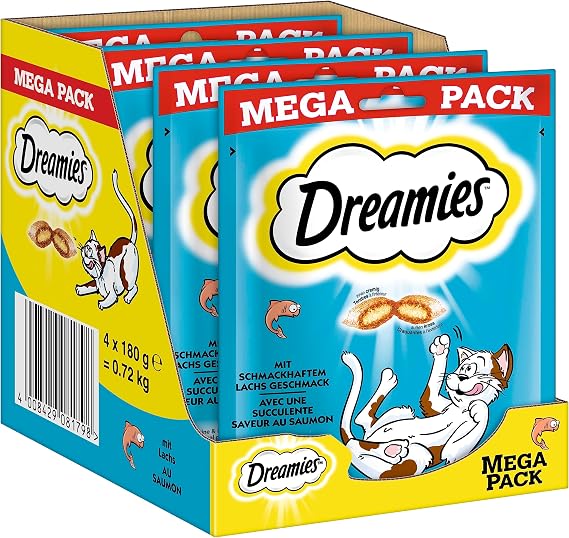 dreamies somonlu mega pack 4 * 180 gr