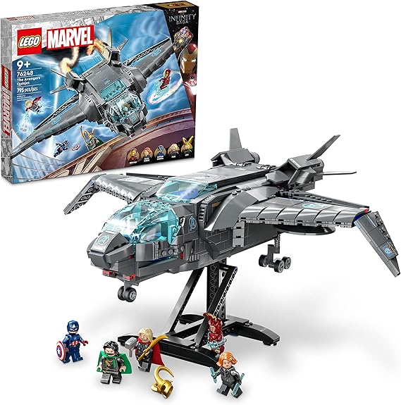 LEGO Marvel The Avengers Quinjet 76248 Building Toy Set for Kids, Boys, and Girls Ages 9+ (795 Pieces)