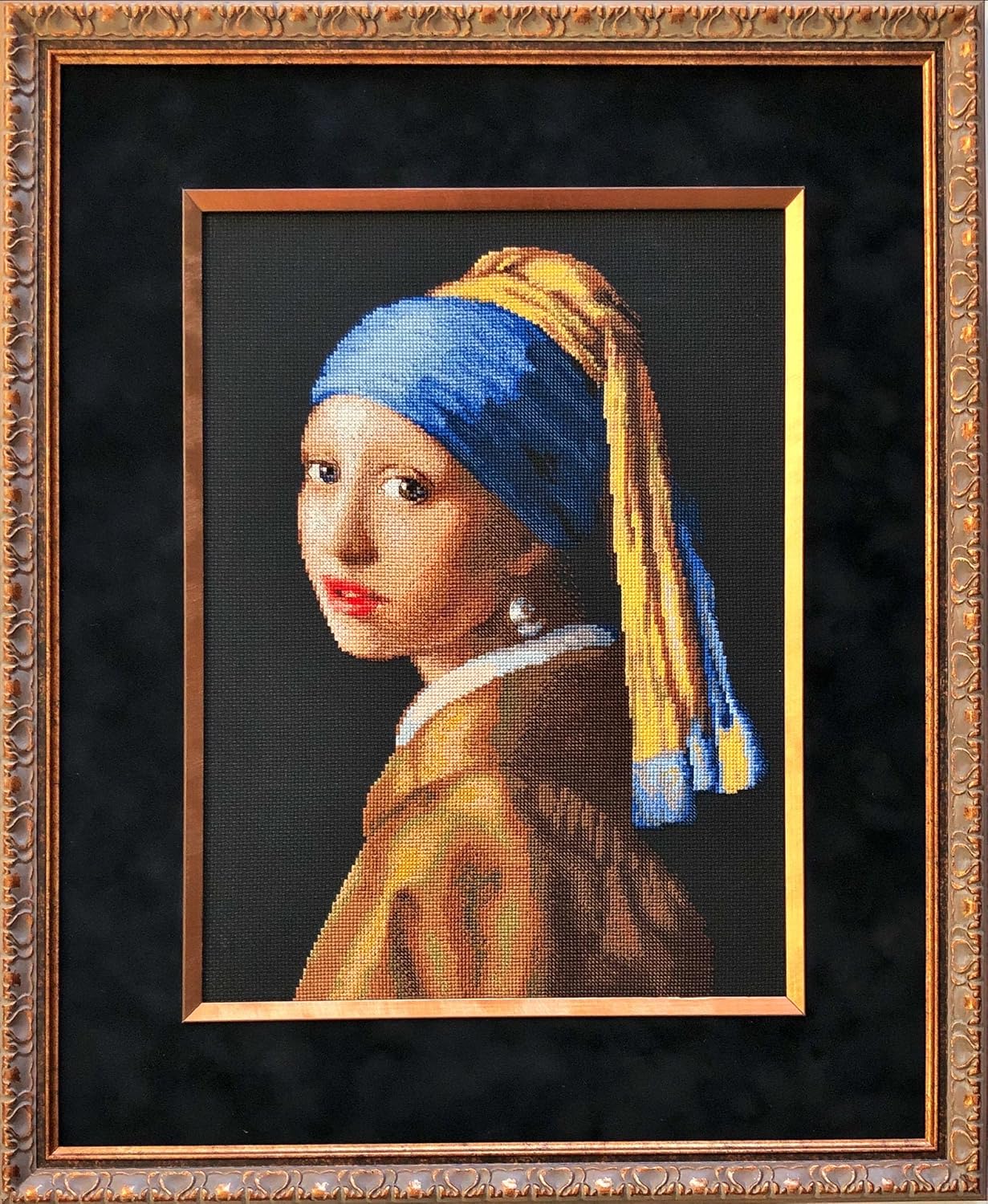 RIOLIS Counted Cross Stitch Kit 11.75"X15.75"-Girl with A Pearl Earring (14 Count)