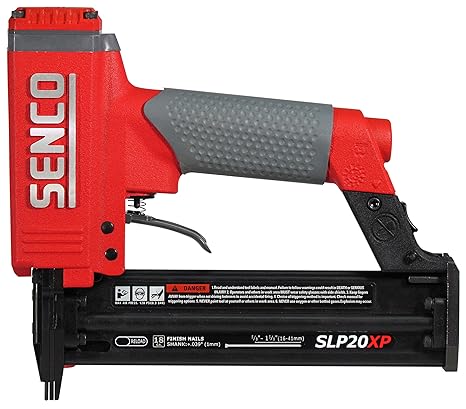 SENCO SLP20XP Pneumatic Brad Nailer 18 Guage 1-5/8" w case (430101N) | Nailer Kit, drives up to 1-5/8" brad nail; trim, molding, cabinetry & finish carpentry; includes case
