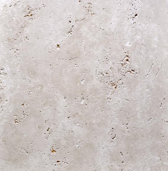 4x4 Tuscan Linen Brushed Finish Light Ivory Travertine Tile Floor and Wall
