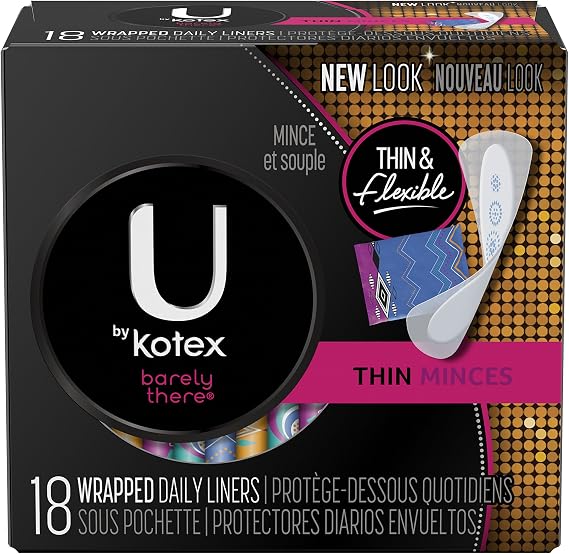 U by Kotex Barely There Liners, Light Absorbency, Unscented