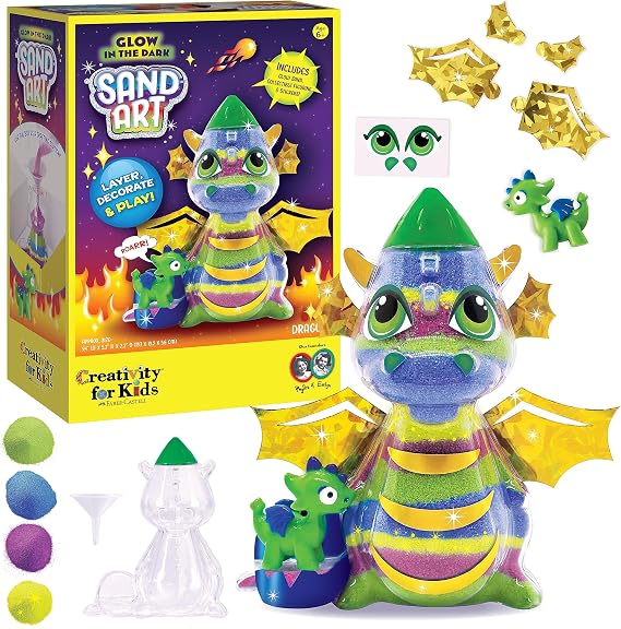 Creativity for Kids Dragon Sand Art Craft Kit (Ages 6+)