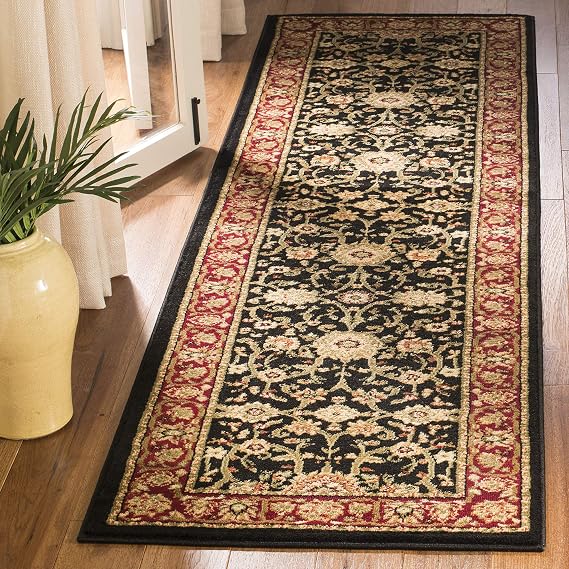 SAFAVIEH Lyndhurst Accent Rug 2'3"x4', Black & Red LNH212G