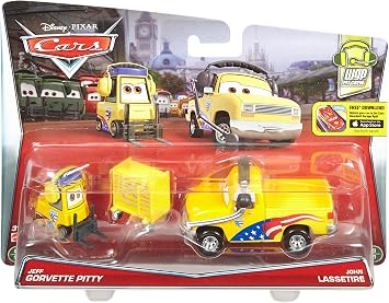 Disney/Pixar Cars Diecast Character Jeffs Pitty & Crew Chief Vehicle 2 Pack
