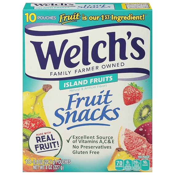 Welch's, Fruit Snacks Island Fruits, 8 Ounce
