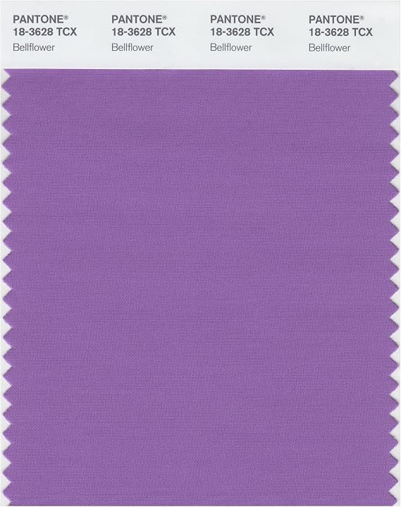 Pantone 18-3628 TCX Smart Color Swatch Card, Bellflower